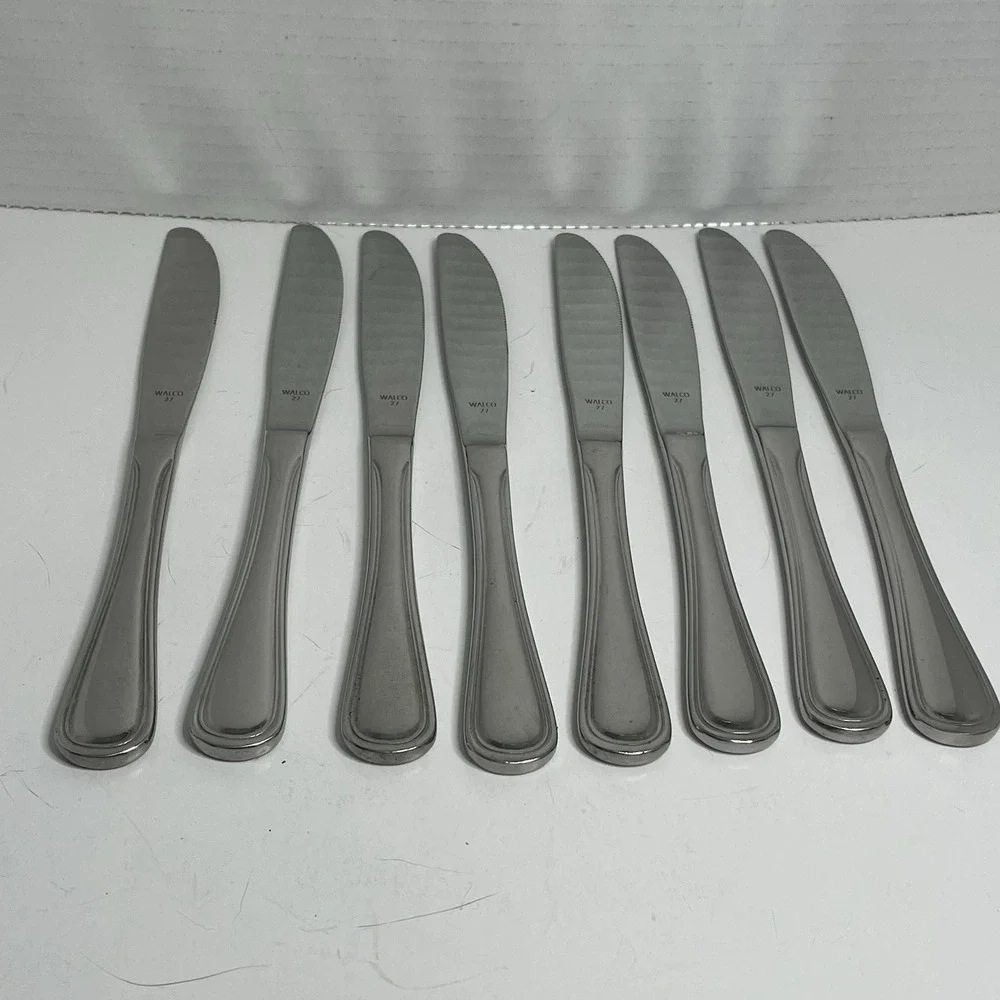 WALCO 27 Dinner Knives Set Of 8 New
